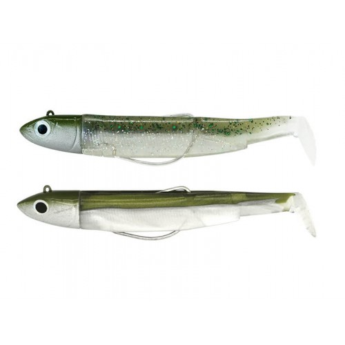 FIIISH BLACK MINNOW 90 DOUBLE COMBO OFF SHORE 10G. KHAKI & GHOST MINNOW (BM3012)